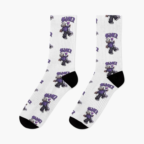 Item preview, Streetwear Anime Boy Illustration — Purple Y2K Aesthetic Character | NBNR Mind Design designed and sold by Colorful-Garden.