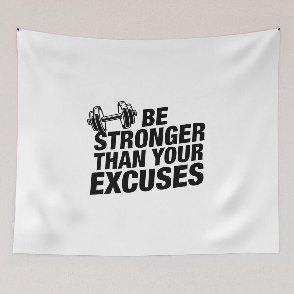 Item preview, Be Stronger Than Your Excuses | No Excuses Workout GYM designed and sold by Art for Every Person.