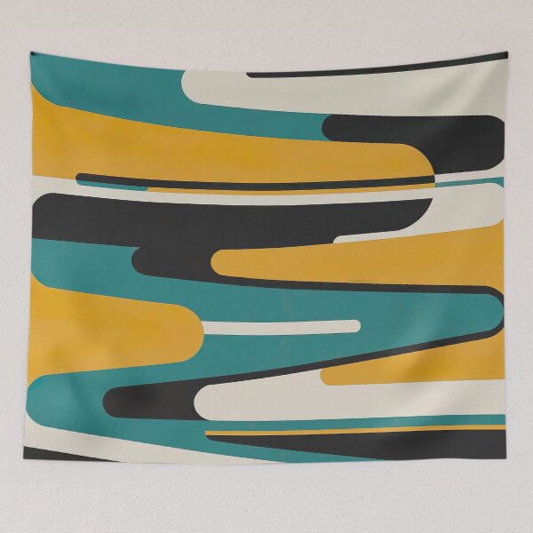 Item preview, Atomic Age Mid Century Modern Stripe Pattern | Retro 1950s Space Age Seamless Design designed and sold by Tamas Das.