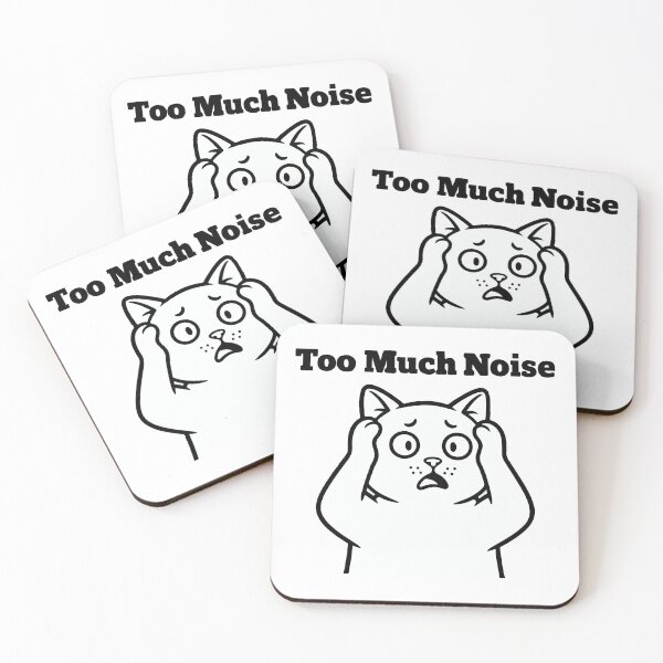 Item preview, Too Much Noise Cat Shirt – Funny Overwhelmed Introvert Cat Minimalist Line Art Anxiety Humor Design designed and sold by Design-Pro-21.