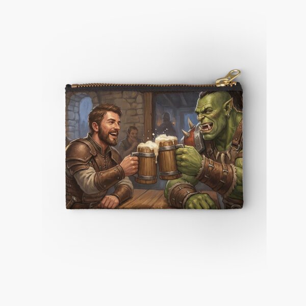 Item preview, Orc & Human Tavern Toast - Fantasy RPG Friendship Art designed and sold by TheodoreZingal.