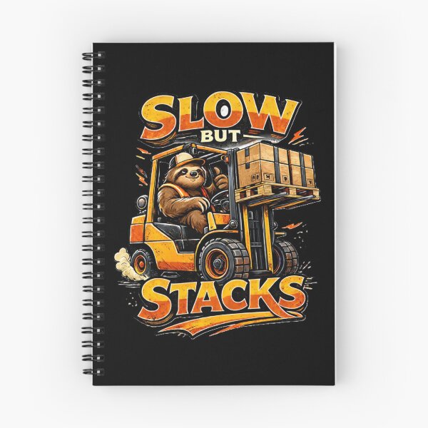 Item preview, Retro Sloth Forklift – SLOW BUT STACKS designed and sold by RetroNibylander.