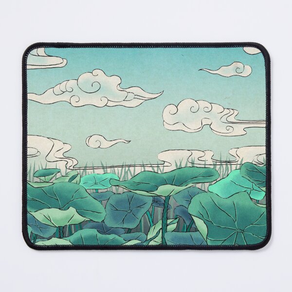 Item preview, Infinite Calm: Lush Lotus Leaves under the Midday Sun designed and sold by QamarART Paintings.