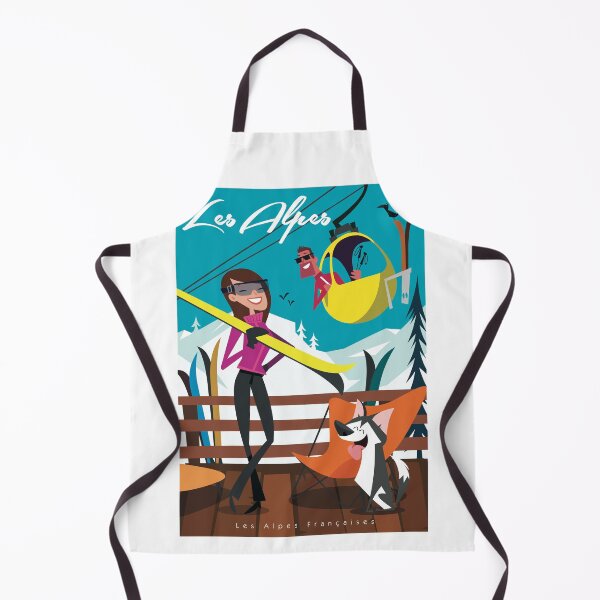 Item preview, Les Alpes ski poster designed and sold by GAGodel.