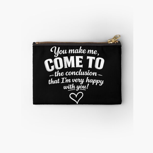 Item preview, You Make Me Happy Romantic Love Quote Typography designed and sold by DrukNaStyl.