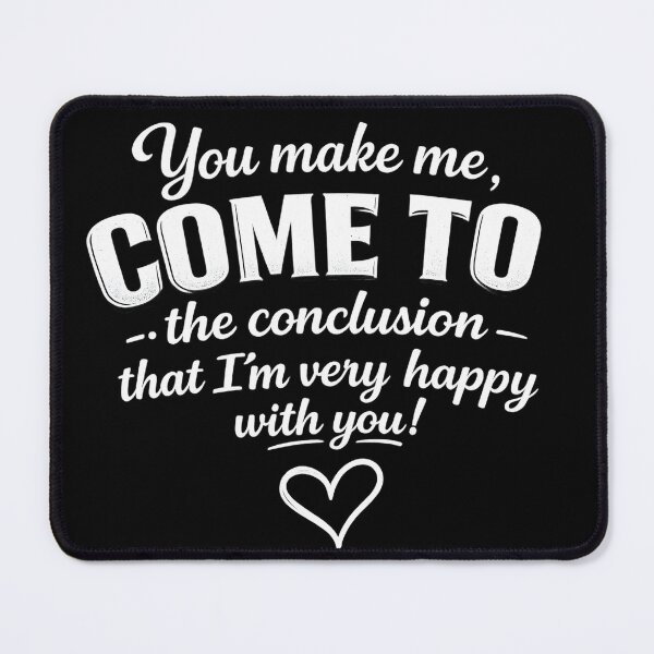 Item preview, You Make Me Happy Romantic Love Quote Typography designed and sold by DrukNaStyl.