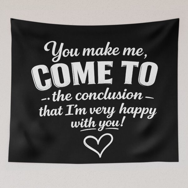 Item preview, You Make Me Happy Romantic Love Quote Typography designed and sold by DrukNaStyl.
