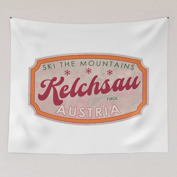 Item preview, Kelchsau, Austria, Tirol, Ski, textured skiing badge designed and sold by Wanderful-roads.