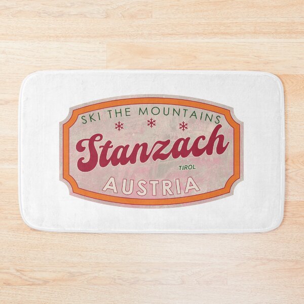 Item preview, Stanzach, Austria, Tirol, Ski, textured skiing badge designed and sold by Wanderful-roads.