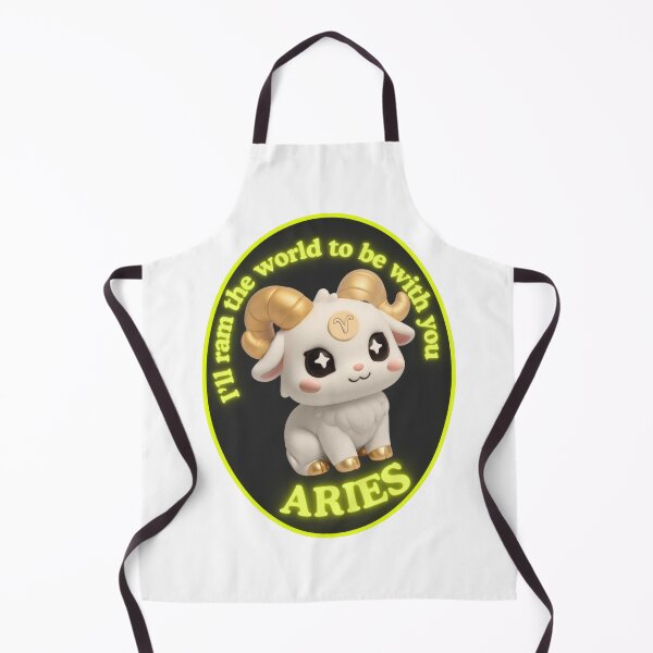 Item preview, The Zodies Aries Ram Neon Badge designed and sold by stickeeyard.