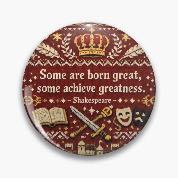 Item preview, Shakespeare quote Born Great Knitting pattern designed and sold by Mauswohn.