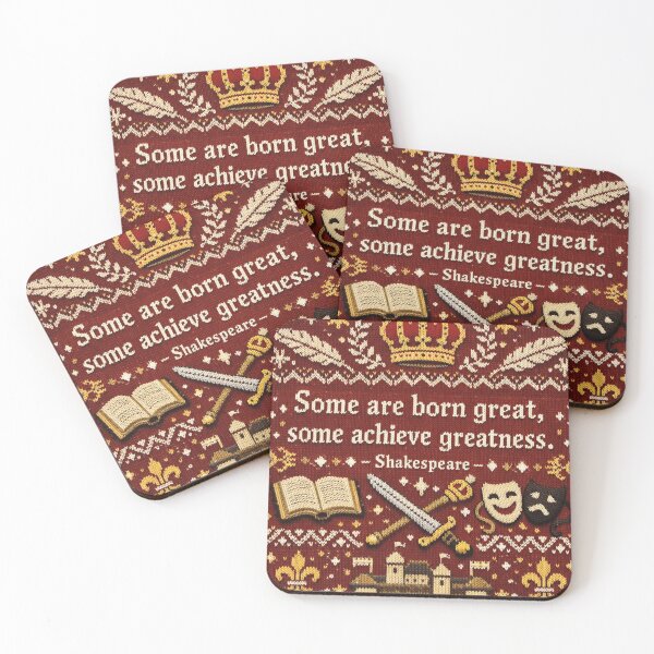 Item preview, Shakespeare quote Born Great Knitting pattern designed and sold by Mauswohn.