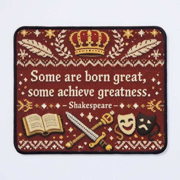 Item preview, Shakespeare quote Born Great Knitting pattern designed and sold by Mauswohn.