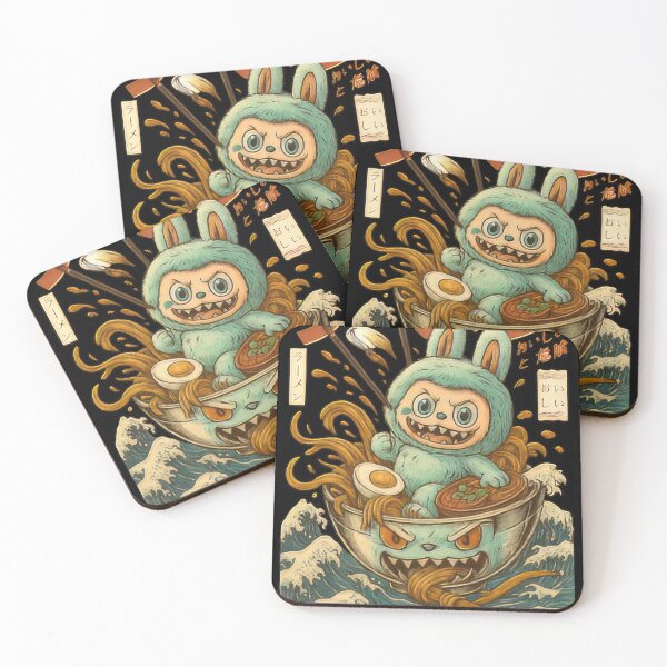 Item preview, Labubu Tsunami Ramen – Vintage Anime designed and sold by kraftwerk-lab.