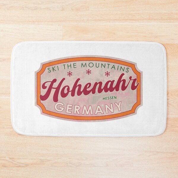 Item preview, Hohenahr, Germany, Hessen, Ski, textured skiing badge designed and sold by Wanderful-roads.