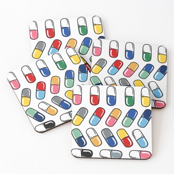Item preview, Happy Pills: Colorful Aesthetic Medicine Sticker Pack designed and sold by LYAN-STORE.