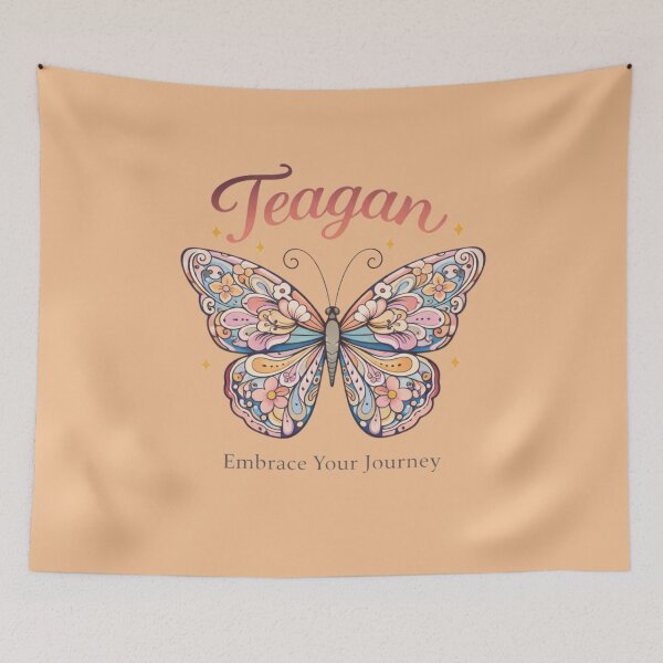 Item preview, Teagan butterfly illustration with embrace your journey message designed and sold by Rue Design Company.