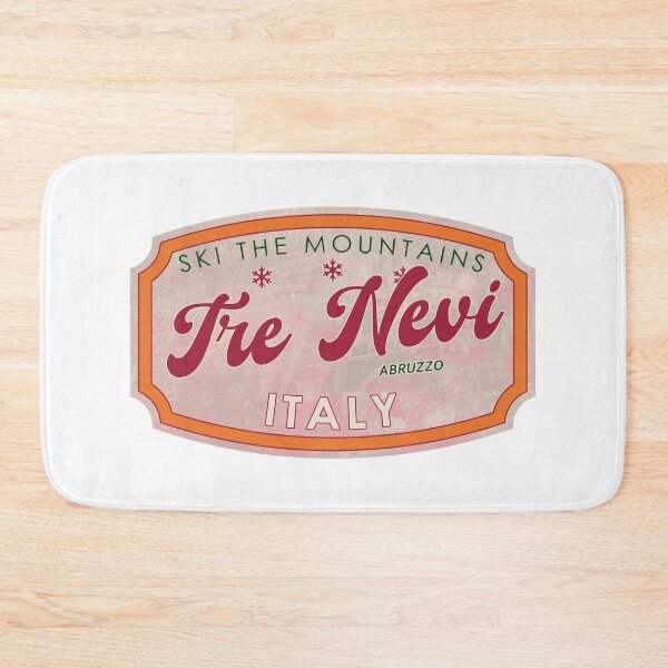 Item preview, Tre Nevi, Italy, Abruzzo, Ski, textured skiing badge designed and sold by Wanderful-roads.