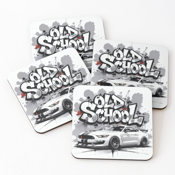 Item preview, Ford Mustang – American Muscle Car Street Art Illustration designed and sold by Salimgor Hangaround Music.