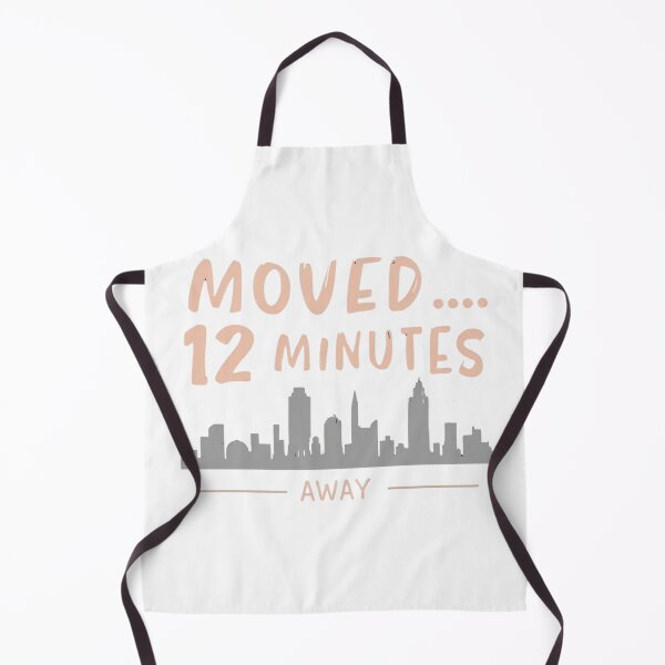 Item preview, Moved 12 Minutes Away Funny Relocation Humor Minimal Typography City Skyline Design designed and sold by FindYouByZ.