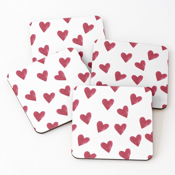 Item preview, Red Heart Aesthetic Phone Case for iPhone & Samsung | Cute Romantic Pattern designed and sold by glowcaseco.