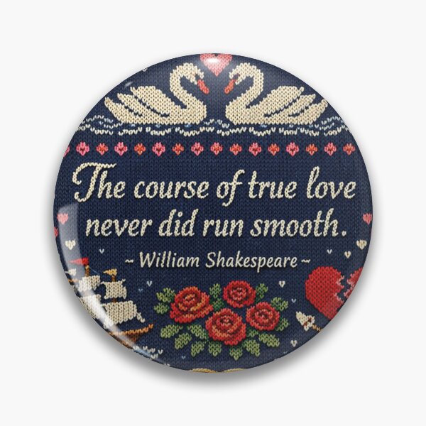 Item preview, Shakespeare's True Love quote in a knitting pattern designed and sold by Mauswohn.