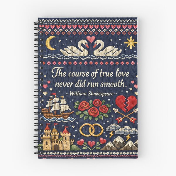 Item preview, Shakespeare's True Love quote in a knitting pattern designed and sold by Mauswohn.