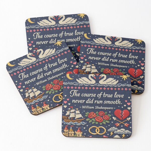 Item preview, Shakespeare's True Love quote in a knitting pattern designed and sold by Mauswohn.