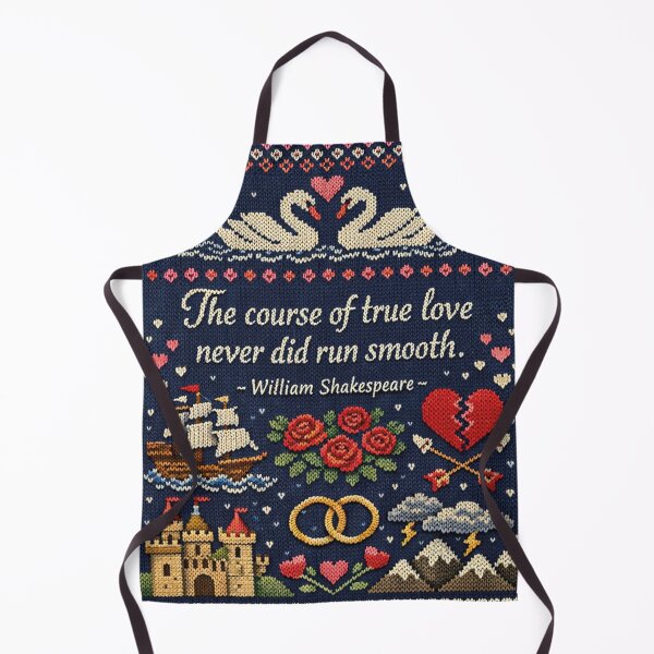 Item preview, Shakespeare's True Love quote in a knitting pattern designed and sold by Mauswohn.