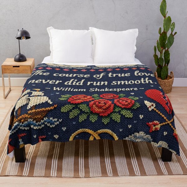 Item preview, Shakespeare's True Love quote in a knitting pattern designed and sold by Mauswohn.