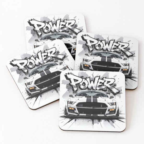 Item preview, Modern Ford Mustang – Muscle Car Street Art Illustration designed and sold by Salimgor Hangaround Music.