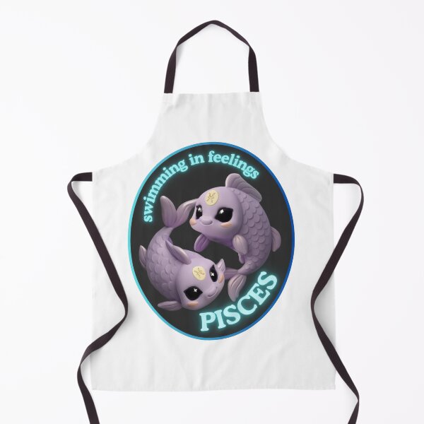 Item preview, The Zodies Pisces “Swimming in Feelings” Badge designed and sold by stickeeyard.
