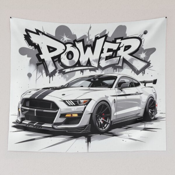 Item preview, Modern Ford Mustang – Street Art Illustration designed and sold by Salimgor Hangaround Music.