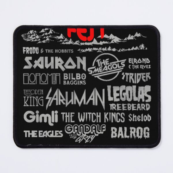 Item preview, Middle Earth Rock Fest Fantasy Concert Poster Lotr designed and sold by LaurineJakubo.