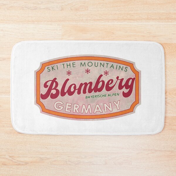 Artikelvorschau, Blomberg, Deutschland, Bayerische Alpen, Ski, strukturiertes Skiabzeichen entworfen und verkauft von Wanderful-roads.