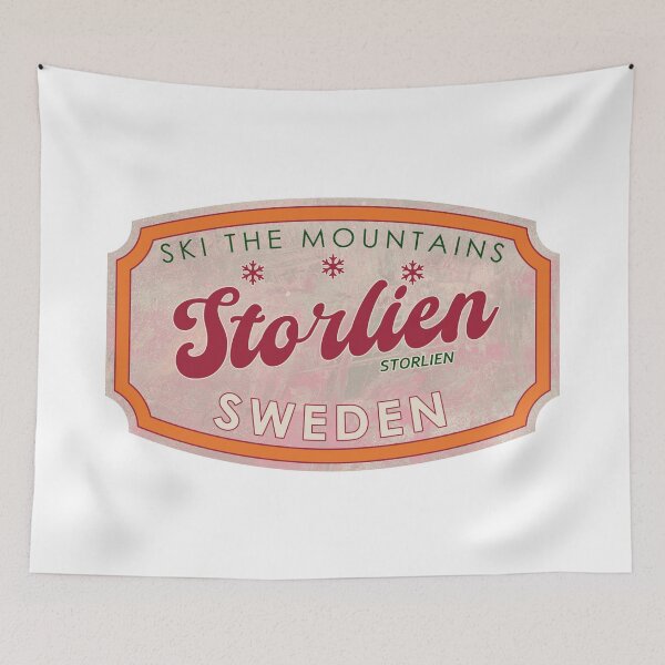 Item preview, Storlien, Sweden, Storlien, Ski, textured skiing badge designed and sold by Wanderful-roads.