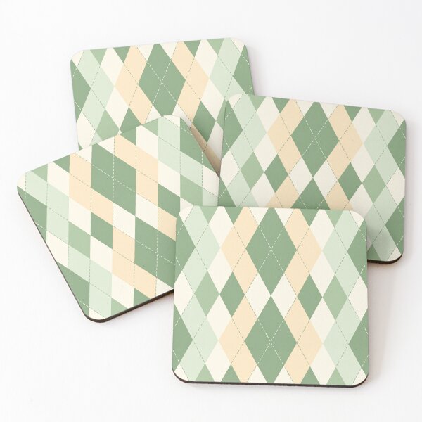 Item preview, Sage Green Pastel Argyle Pattern | Minimalist Scandinavian Preppy Seamless Design designed and sold by Tamas Das.