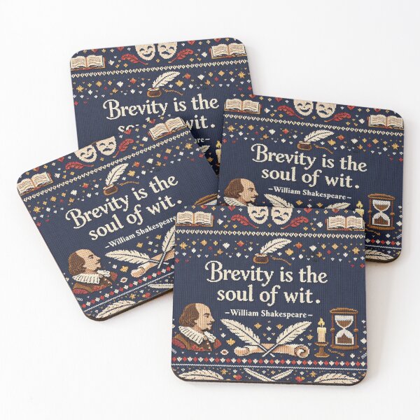 Item preview, Shakespeare's Soul of Wit quote in a knitted pattern look designed and sold by Mauswohn.