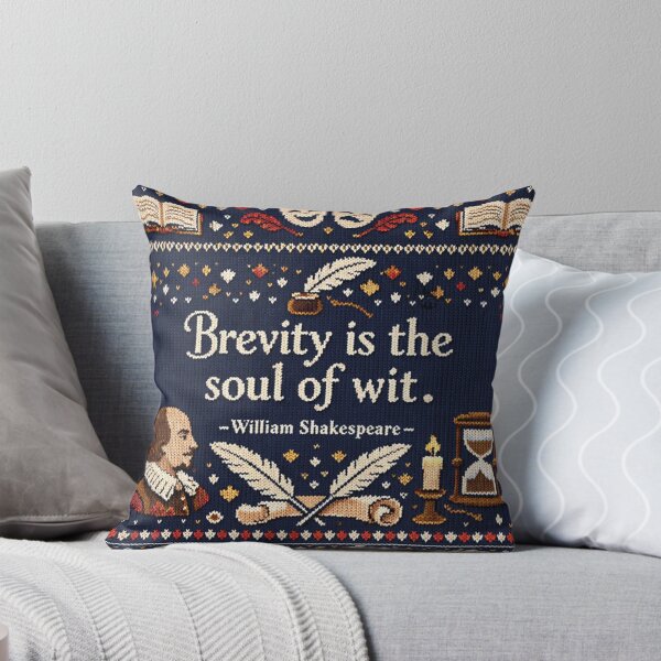 Item preview, Shakespeare's Soul of Wit quote in a knitted pattern look designed and sold by Mauswohn.