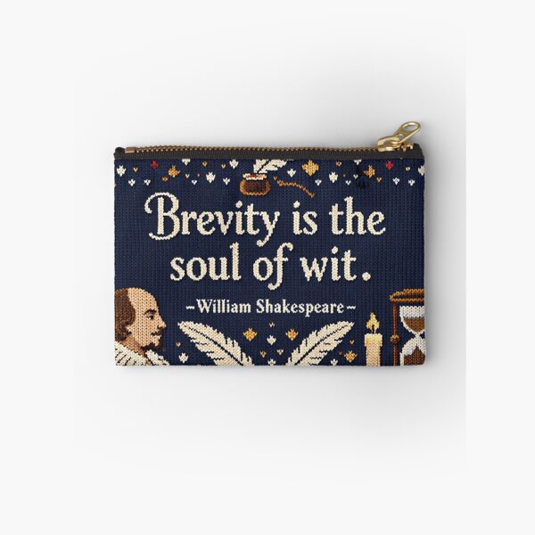 Item preview, Shakespeare's Soul of Wit quote in a knitted pattern look designed and sold by Mauswohn.