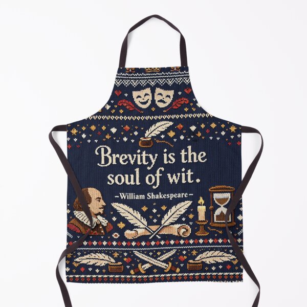 Item preview, Shakespeare's Soul of Wit quote in a knitted pattern look designed and sold by Mauswohn.