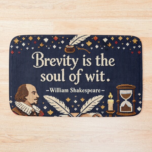 Item preview, Shakespeare's Soul of Wit quote in a knitted pattern look designed and sold by Mauswohn.