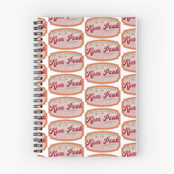 Item preview, Kom Peak, Bulgaria, Montana Oblast, Ski, textured skiing badge designed and sold by Wanderful-roads.