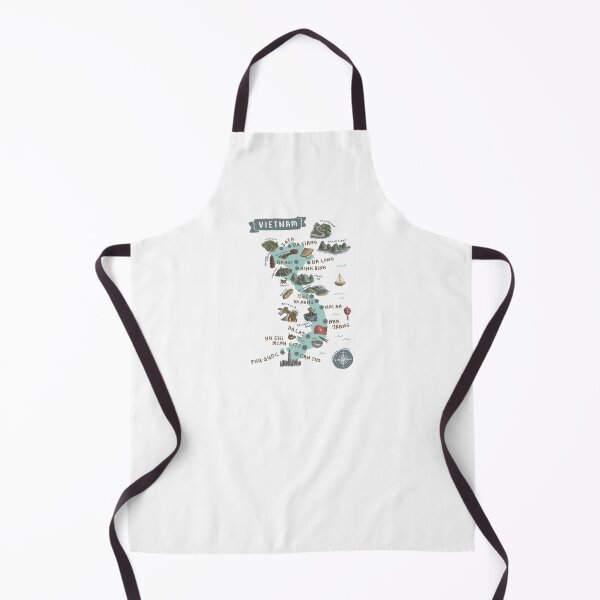Item preview, Map of Vietnam - Teal designed and sold by Those Pencil Shavings.