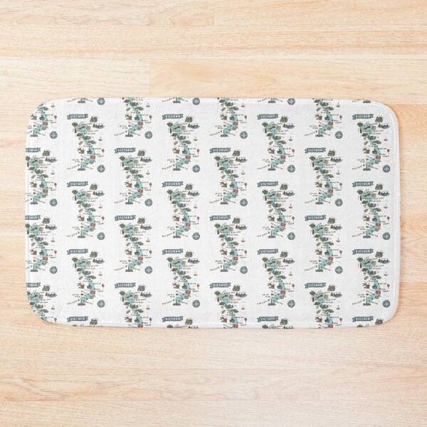 Item preview, Map of Vietnam - Teal designed and sold by Those Pencil Shavings.
