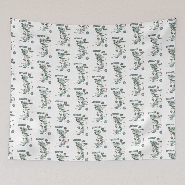 Item preview, Map of Vietnam - Teal designed and sold by Those Pencil Shavings.