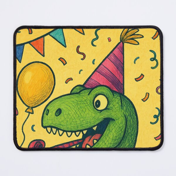 Item preview, Party Dino Celebration – Balloons and Birthday Muffin designed and sold by EmeraldeaArt.