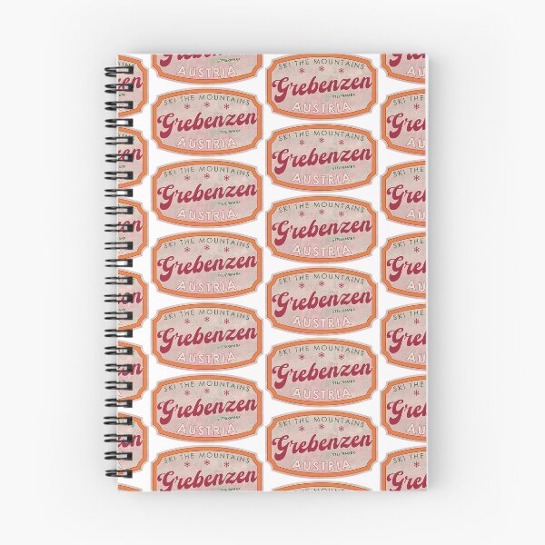 Item preview, Grebenzen, Austria, Steiermark, Ski, textured skiing badge designed and sold by Wanderful-roads.