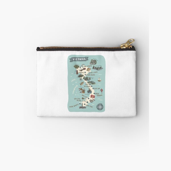 Item preview, Map of Vietnam - Teal designed and sold by Those Pencil Shavings.