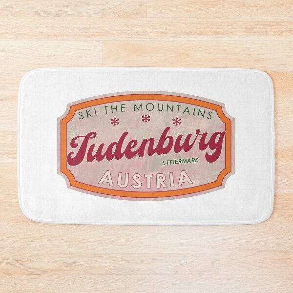 Item preview, Judenburg, Austria, Steiermark, Ski, textured skiing badge designed and sold by Wanderful-roads.